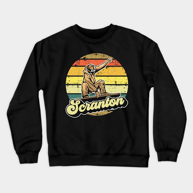 Scranton snowboarding mountain Crewneck Sweatshirt by NeedsFulfilled